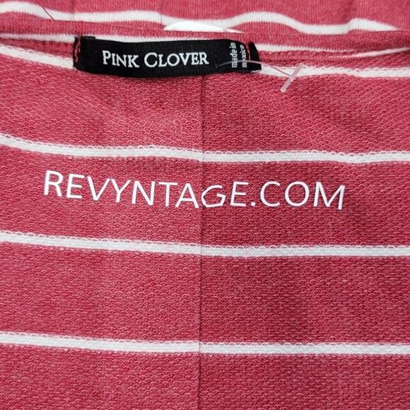 Hand Printed Upcycled Womens Large Hydrangea Floral Short Sleeve Tee Shirt - Picture 5 of 6